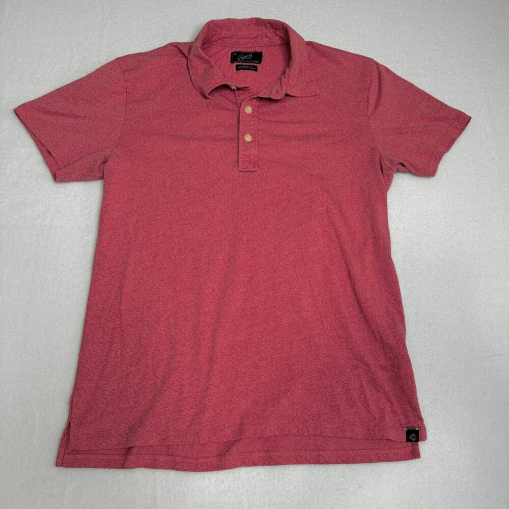 Grayers Polo Shirt Mens M Light Heather Red Short Sleeve Cotton Blend